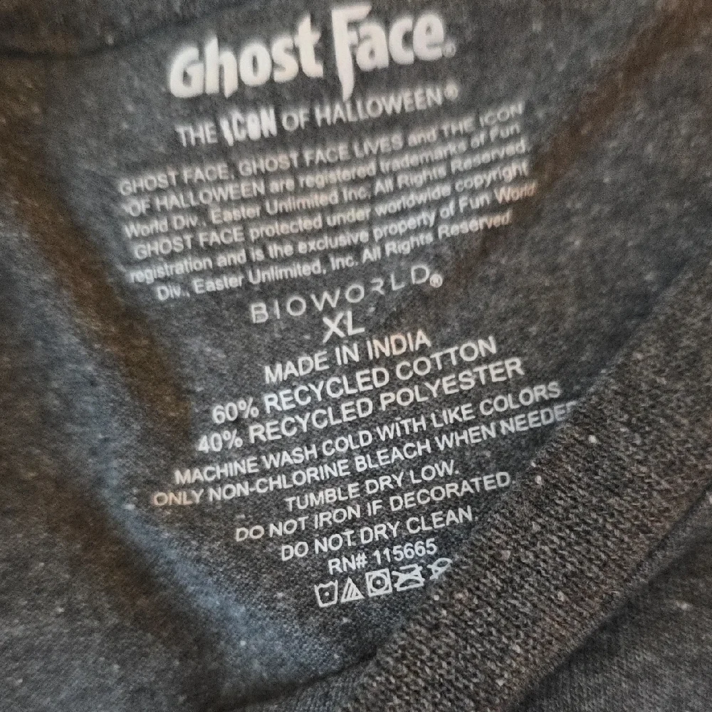 Ghostface Unisex XL Graphic Tee Brand New  Mens Womens  Teens - Picture 4 of 9